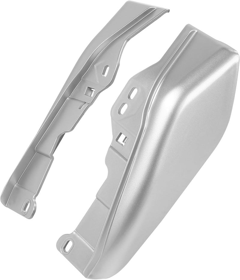 HR3 Custom Mid-Frame Air Deflectors Compatible with 2009-later Harley Road King Road Glide Street Glide Electra Glide Ultra Limited (Candy Red/Silver Honeycomb Fade) (Style #2) - Image 1